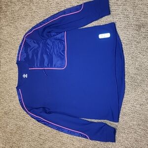 NWOT Under Armour run royal blue/pink size XL chest 24 length 30 inches